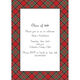 Red Plaid Invites Image 3 of 4